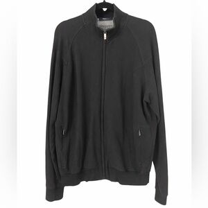 Zegna Sport Black Full Zip Track Jacket Men’s XXL Luxury Athleisure